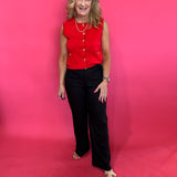 Meg Linen Wide Leg in Black - Shabby 2 Chic Boutiques