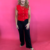 Meg Linen Wide Leg in Black - Shabby 2 Chic Boutiques