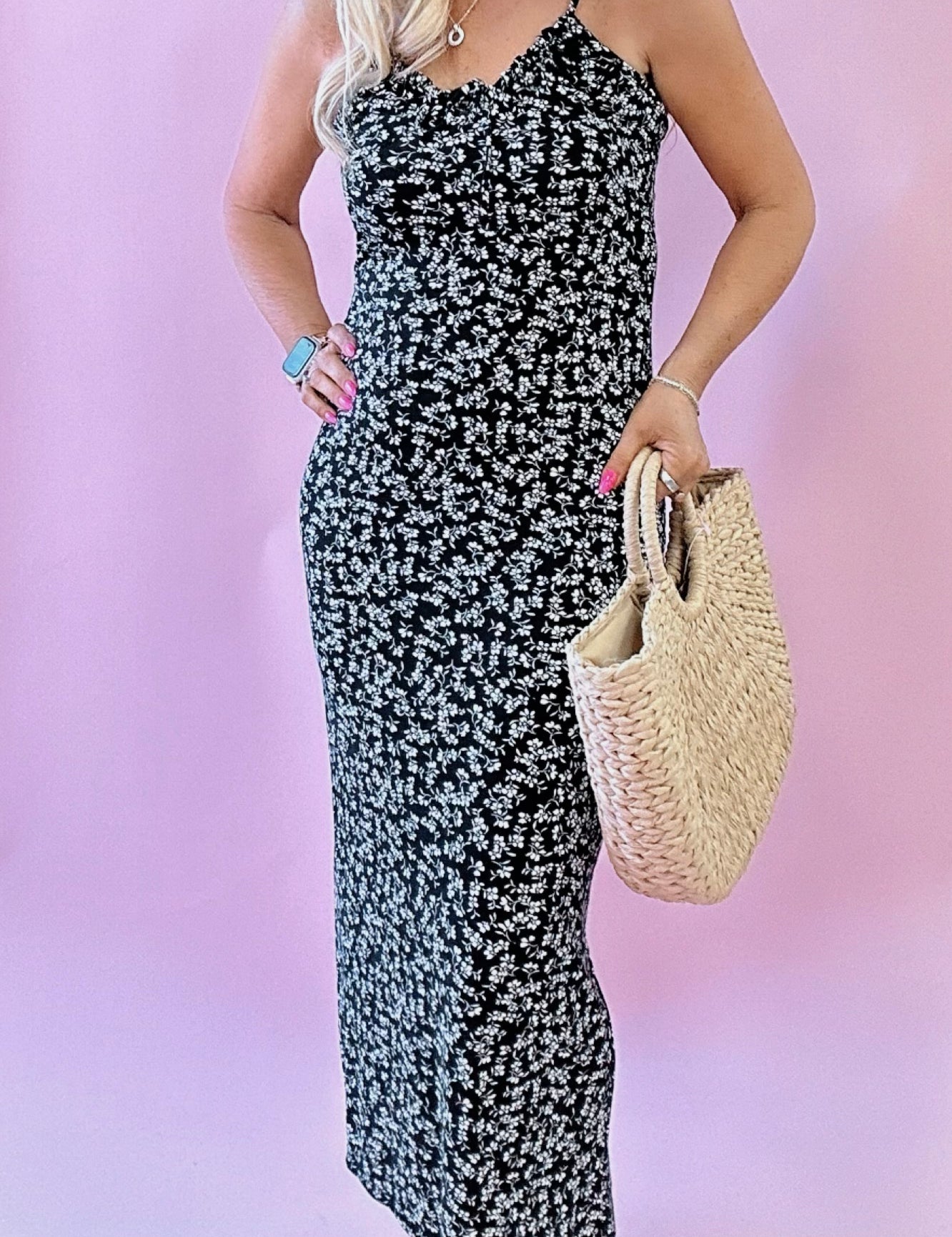 Melinda Gia Ditsy Midi Dress