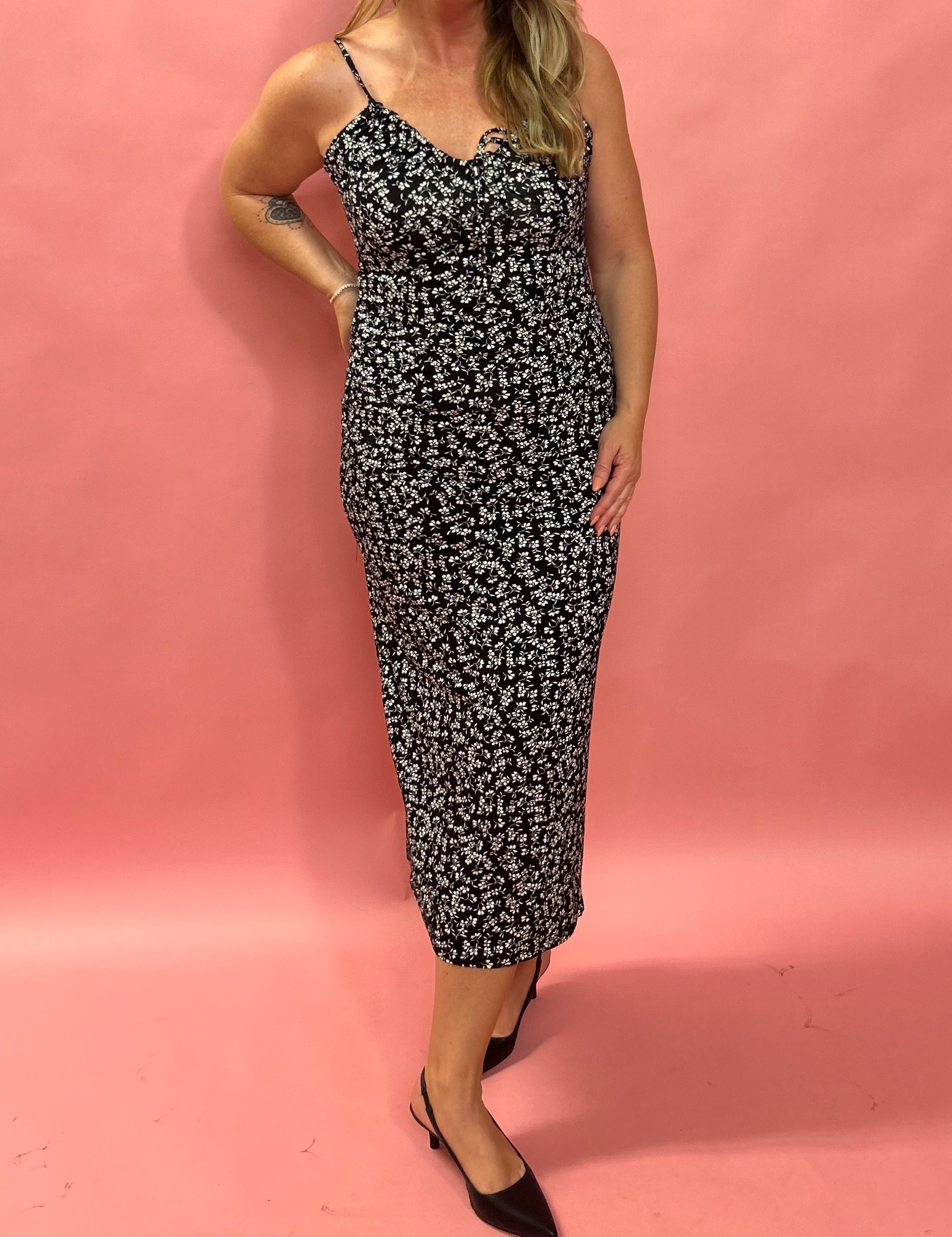 Melinda Gia Ditsy Midi Dress
