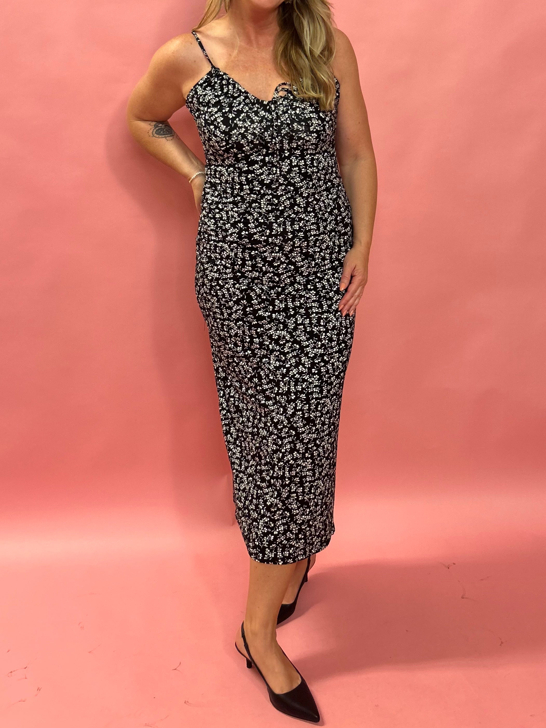 Melinda Gia Ditsy Midi Dress
