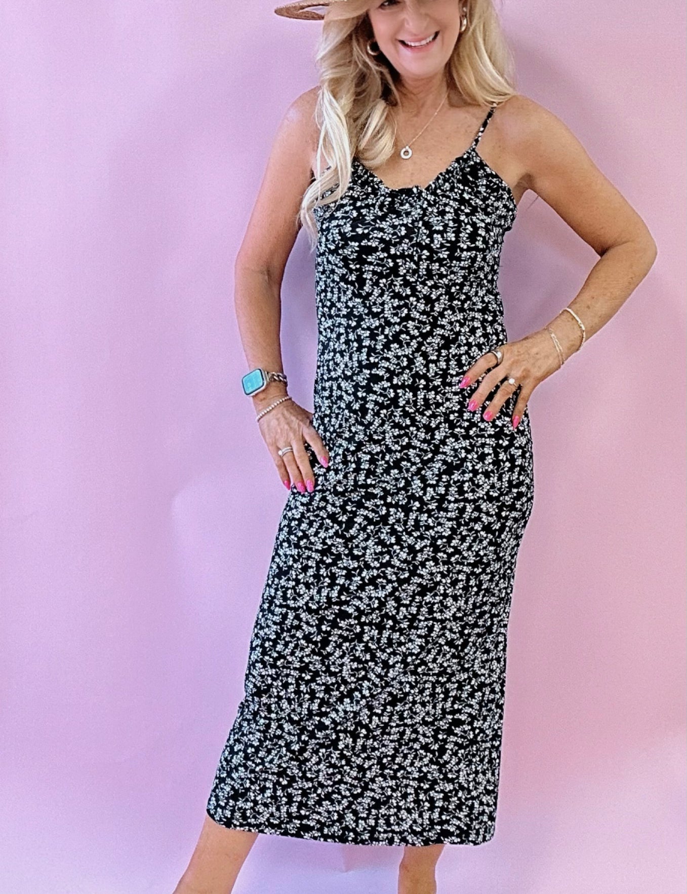 Melinda Gia Ditsy Midi Dress