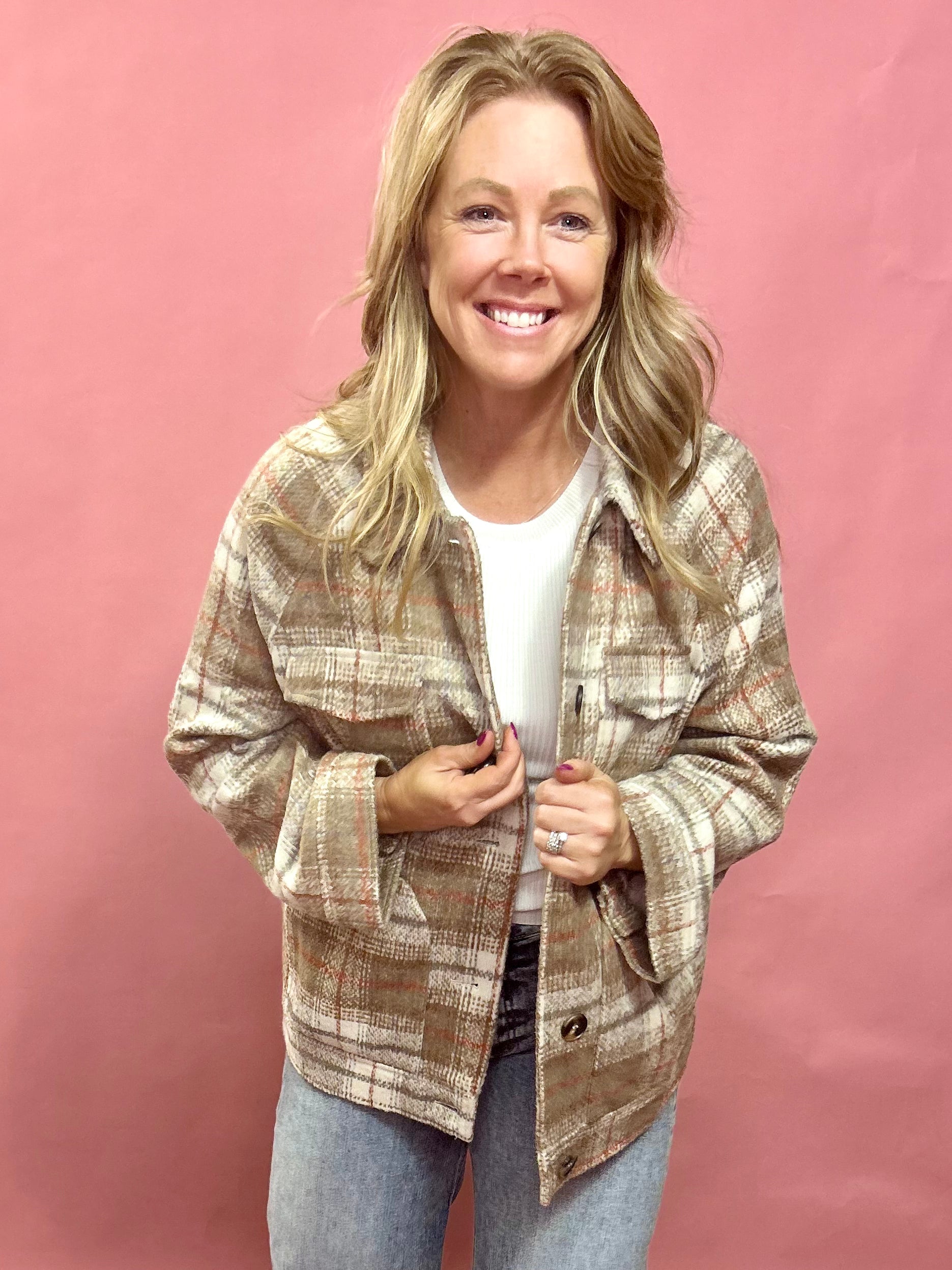 Mendocino Plaid Soft Knit Jacket - Shabby 2 Chic Boutiques