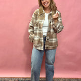 Mendocino Plaid Soft Knit Jacket - Shabby 2 Chic Boutiques