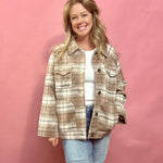 Mendocino Plaid Soft Knit Jacket - Shabby 2 Chic Boutiques