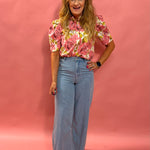 Mia Loose Wide Leg Denim Pant in Faded Indigo