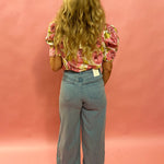 Mia Loose Wide Leg Denim Pant in Faded Indigo