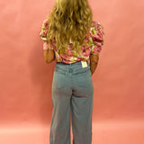 Mia Loose Wide Leg Denim Pant in Faded Indigo