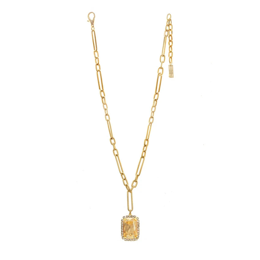 Mini Soleil Necklace in Golden Shadow Tova