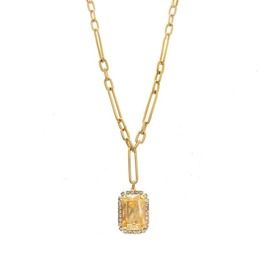 Mini Soleil Necklace in Golden Shadow Tova