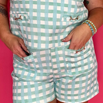 Mint Condition Plaid Shorts in Green - Shabby 2 Chic Boutiques