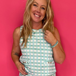 Mint Condition Plaid Top in Green - Shabby 2 Chic Boutiques