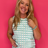 Mint Condition Plaid Top in Green - Shabby 2 Chic Boutiques