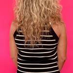 Modern Stripe High-Neck Sweater Tank - Shabby 2 Chic Boutiques