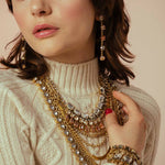 Detail of the extension chain that adjusts the Monique bracelet up to two inches longer