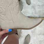 Nashville Suede Tan Bootie