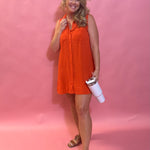 New Light Mini Dress in Cabana Red