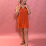 New Light Mini Dress in Cabana Red