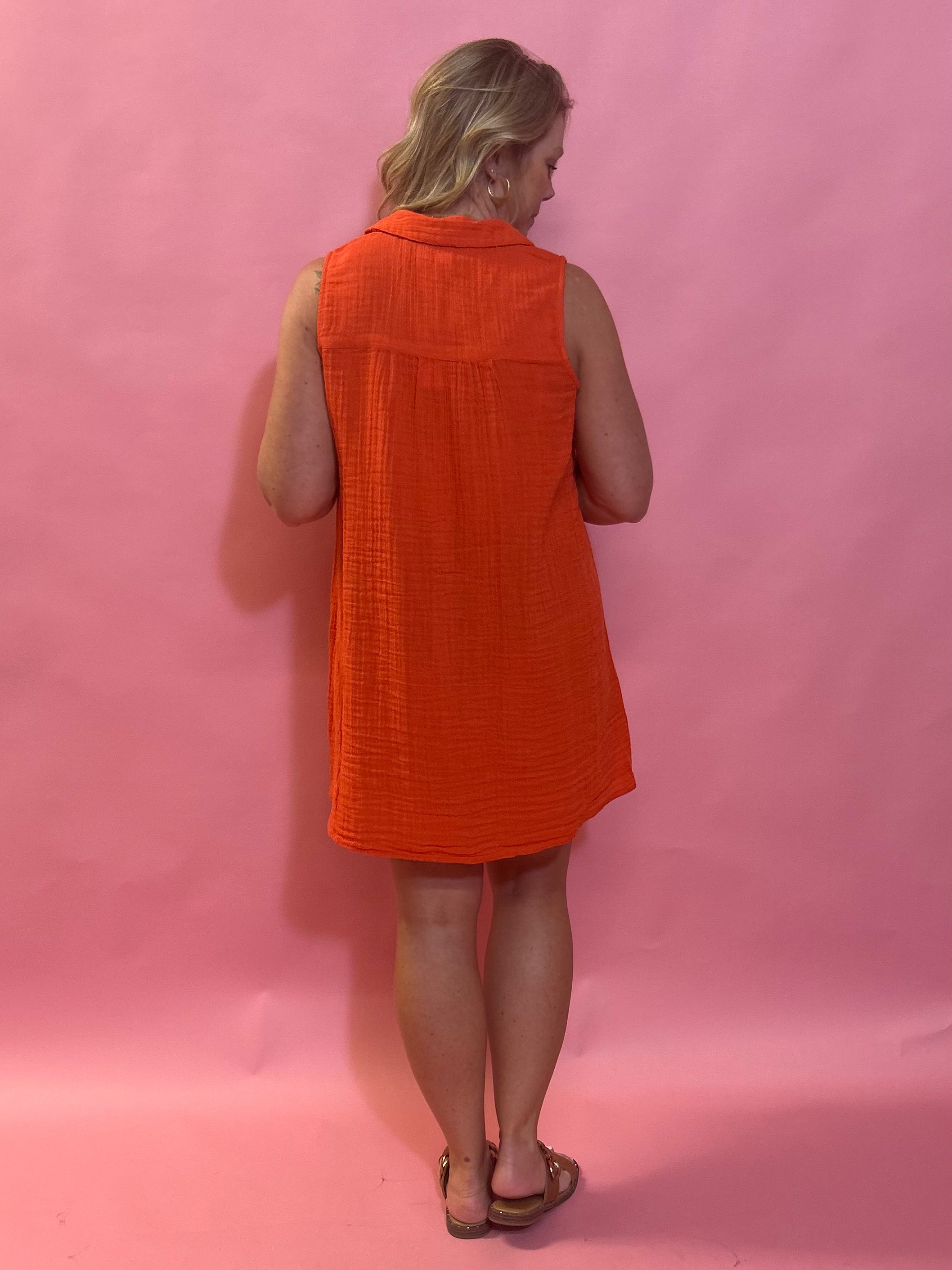 New Light Mini Dress in Cabana Red