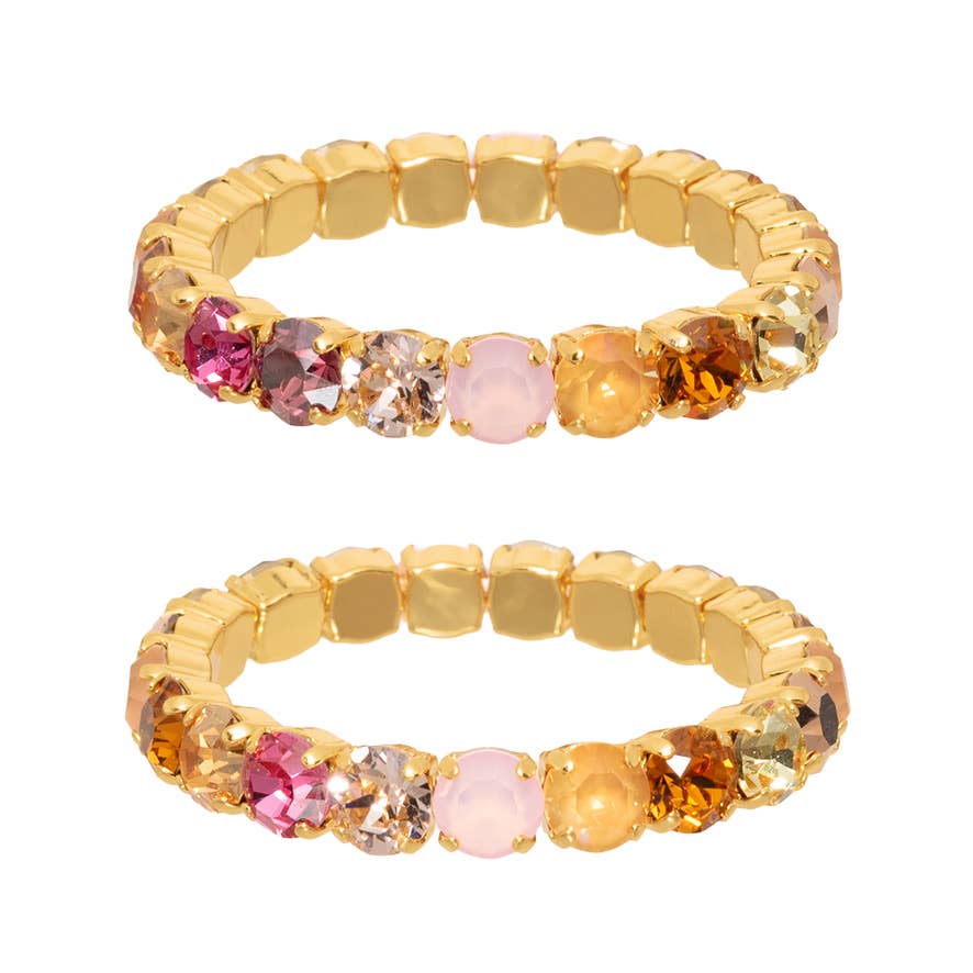Oakland Stretch Bracelet in Candy Glam Blush Mix Tova