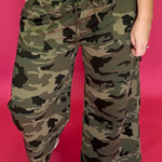 Off-Duty Camo Wide Leg Pants