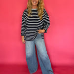 Off Duty Oversized Striped Knit Tee