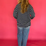Off Duty Oversized Striped Knit Tee