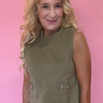 Olive You Sleeveless Top