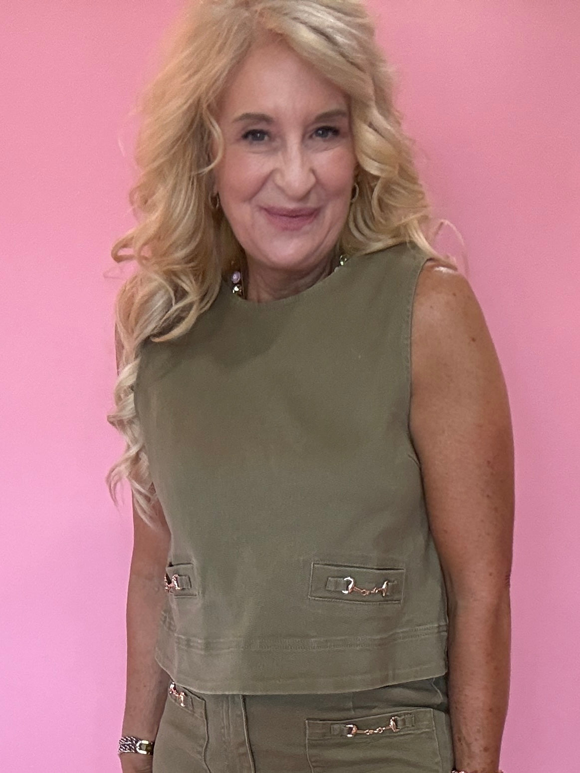 Olive You Sleeveless Top