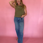 Olive You Sleeveless Top