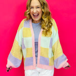 Patchwork Dreams Colorblock Knit Cardigan - Shabby 2 Chic Boutiques