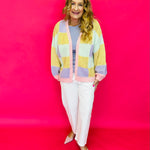 Patchwork Dreams Colorblock Knit Cardigan - Shabby 2 Chic Boutiques