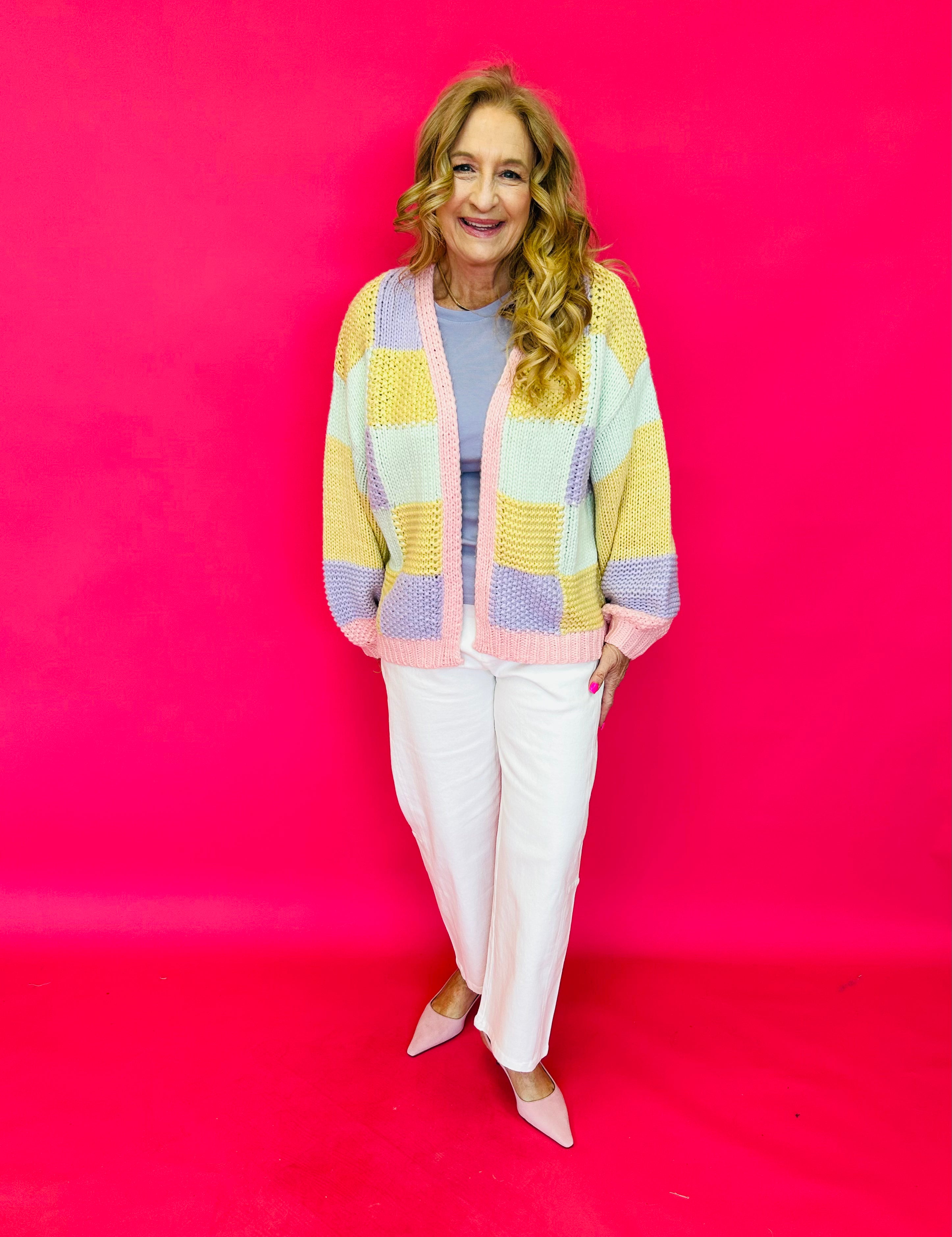 Patchwork Dreams Colorblock Knit Cardigan - Shabby 2 Chic Boutiques