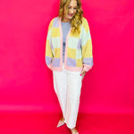 Patchwork Dreams Colorblock Knit Cardigan - Shabby 2 Chic Boutiques