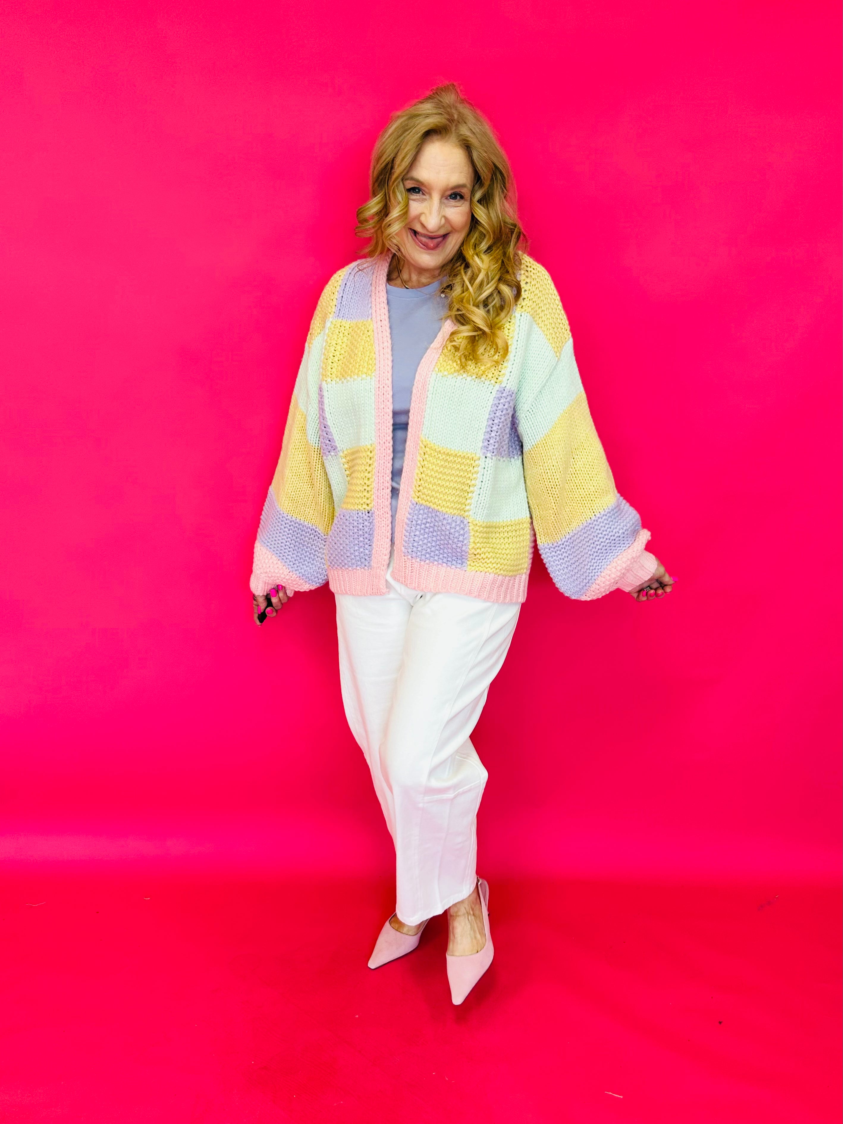 Patchwork Dreams Colorblock Knit Cardigan - Shabby 2 Chic Boutiques