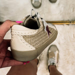 Paula in New Gold Woven Sneaker