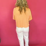 Peach Please One Button Cardigan - Shabby 2 Chic Boutiques