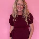 Peplum Power Top