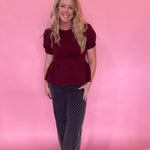 Peplum Power Top