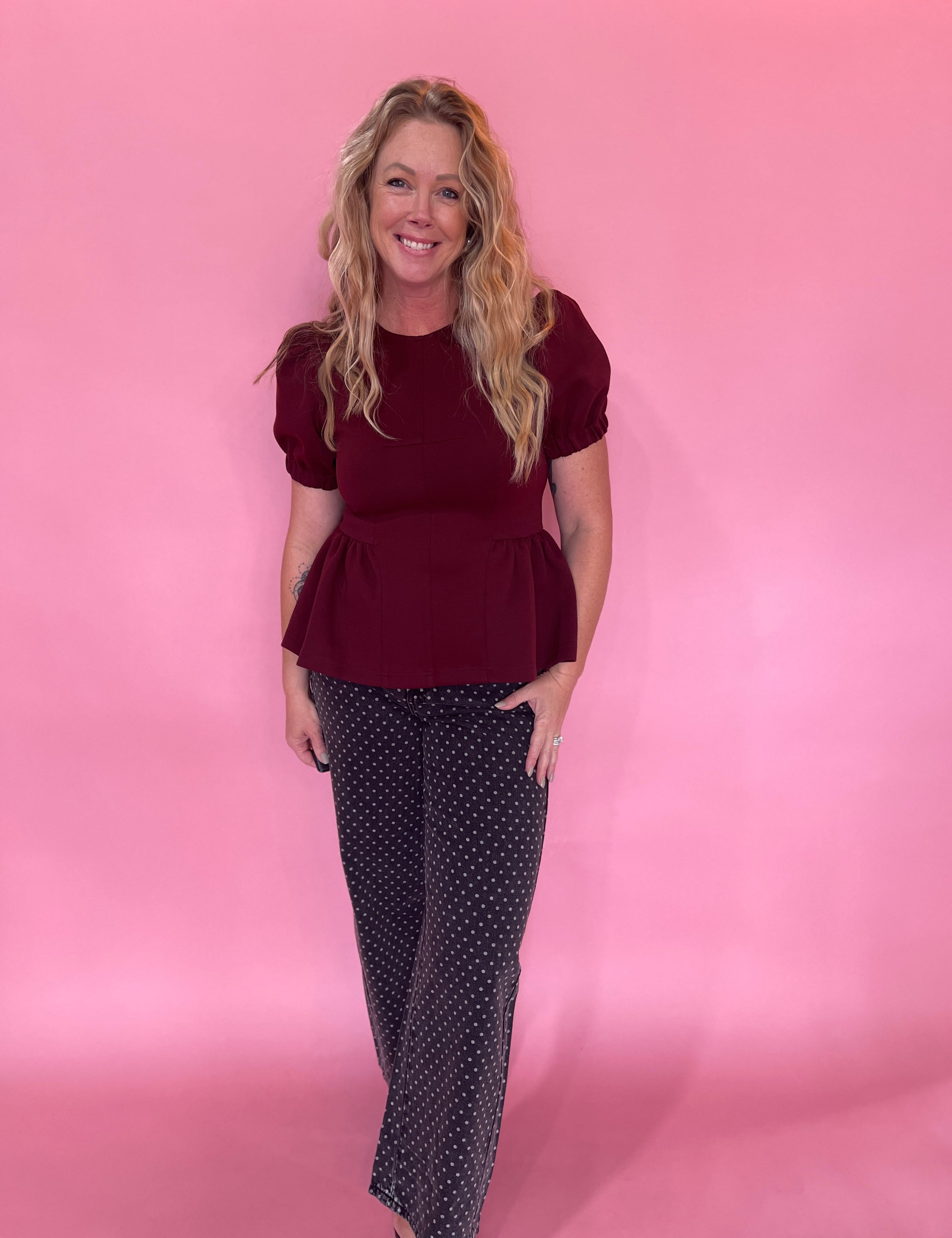 Peplum Power Top