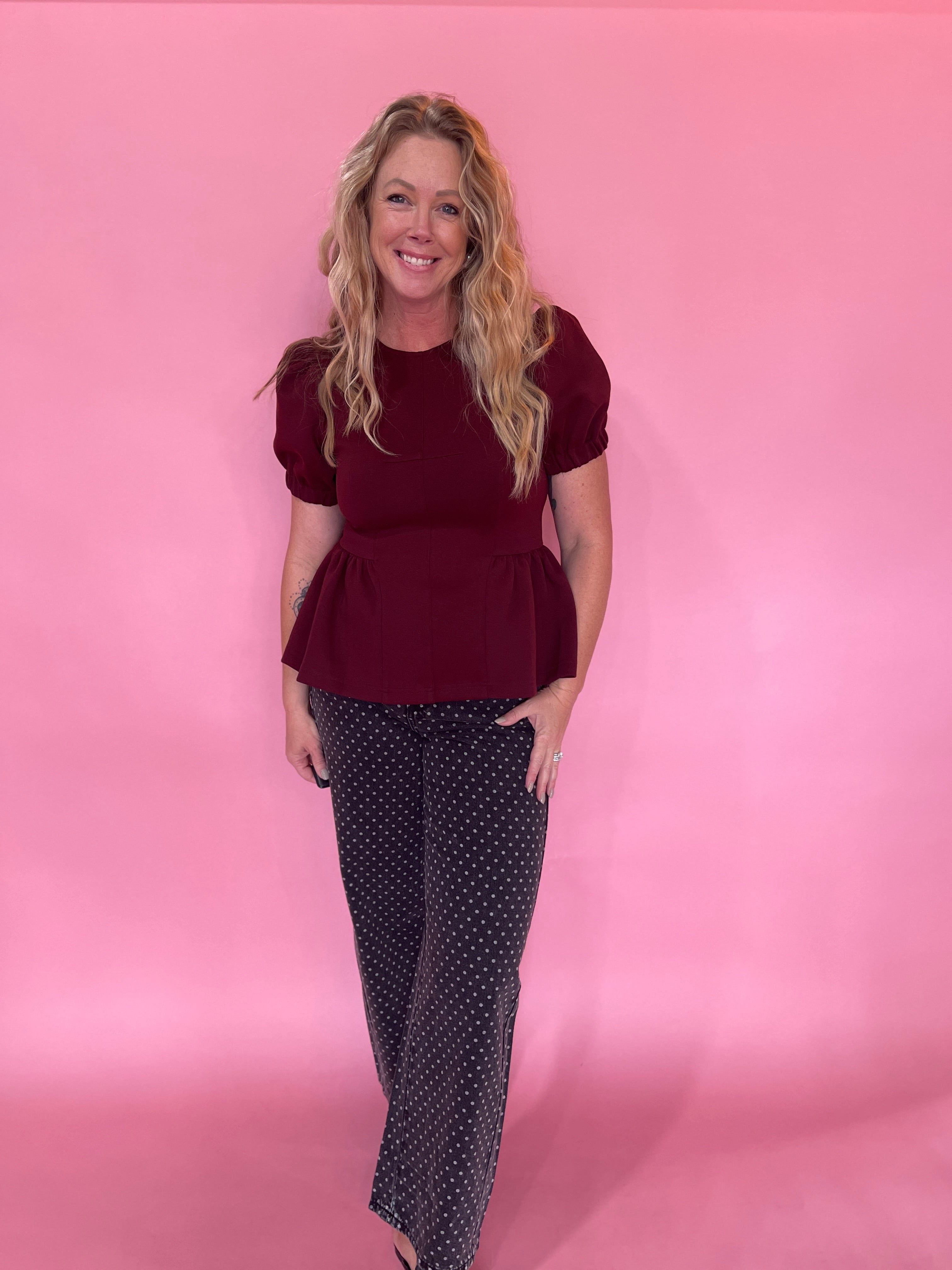 Peplum Power Top