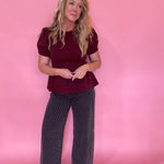 Peplum Power Top