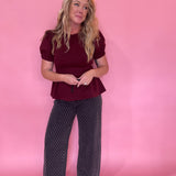 Peplum Power Top
