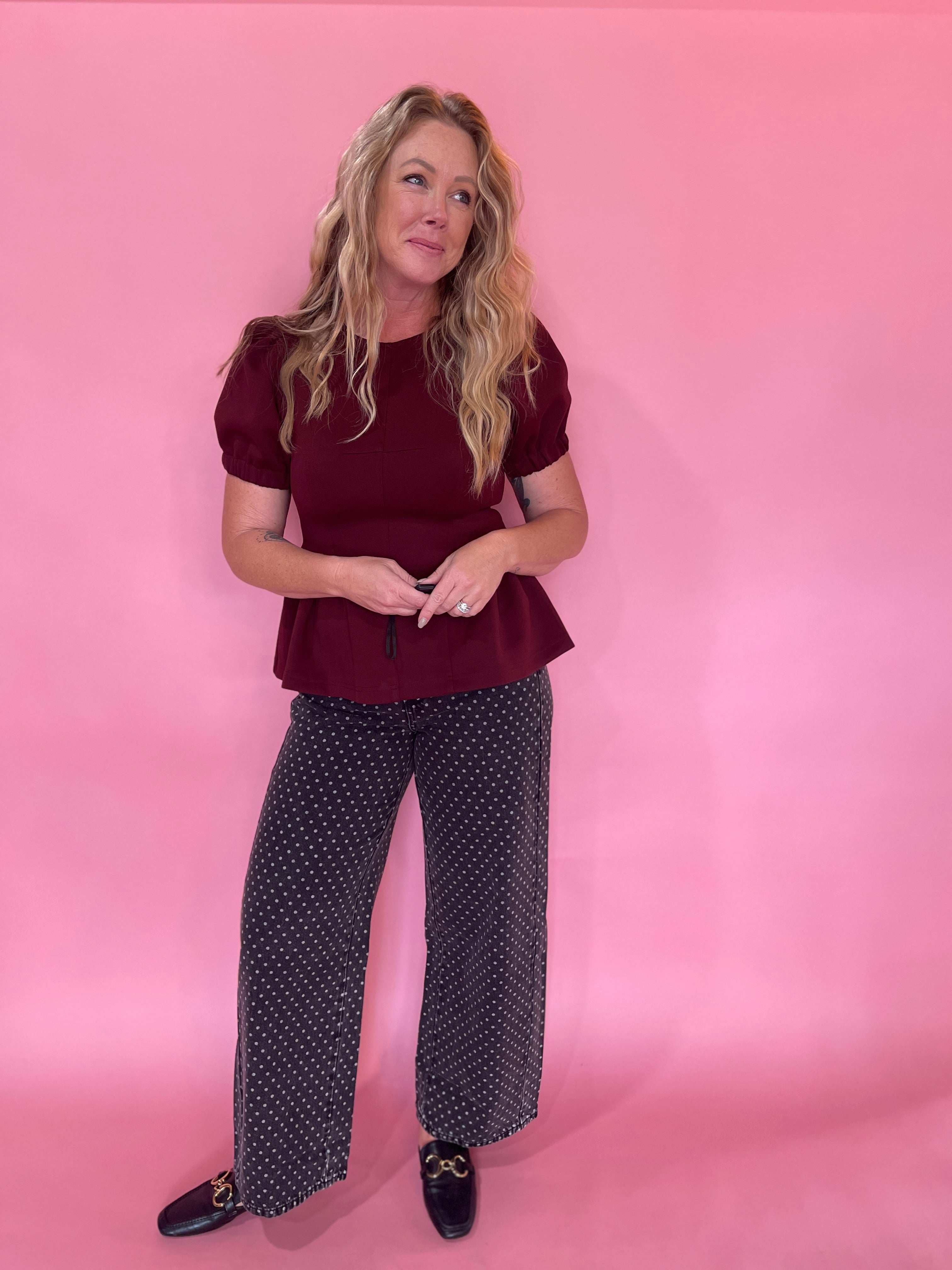 Peplum Power Top