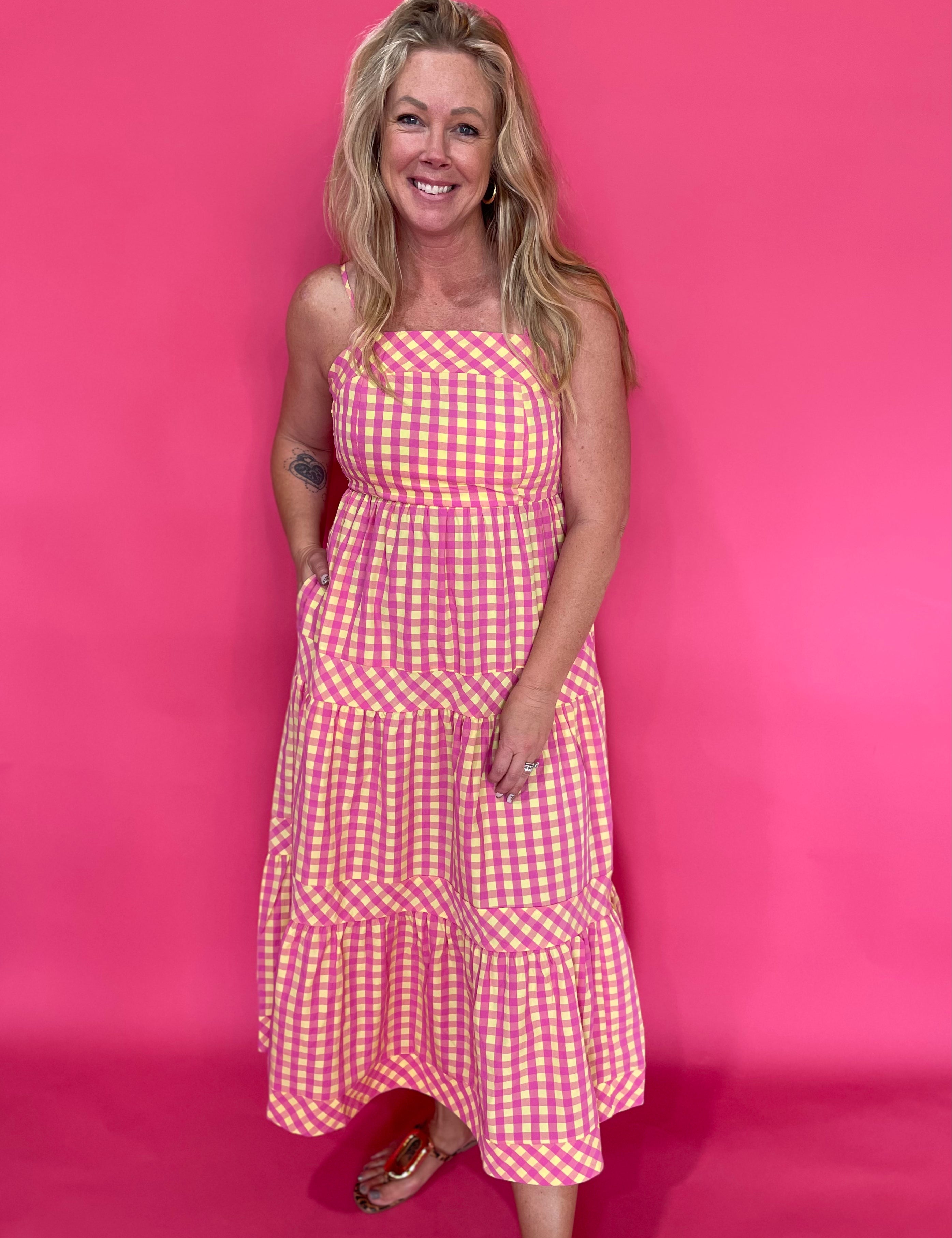 Pink Lemonade Picnic Maxi Dress - Shabby 2 Chic Boutiques