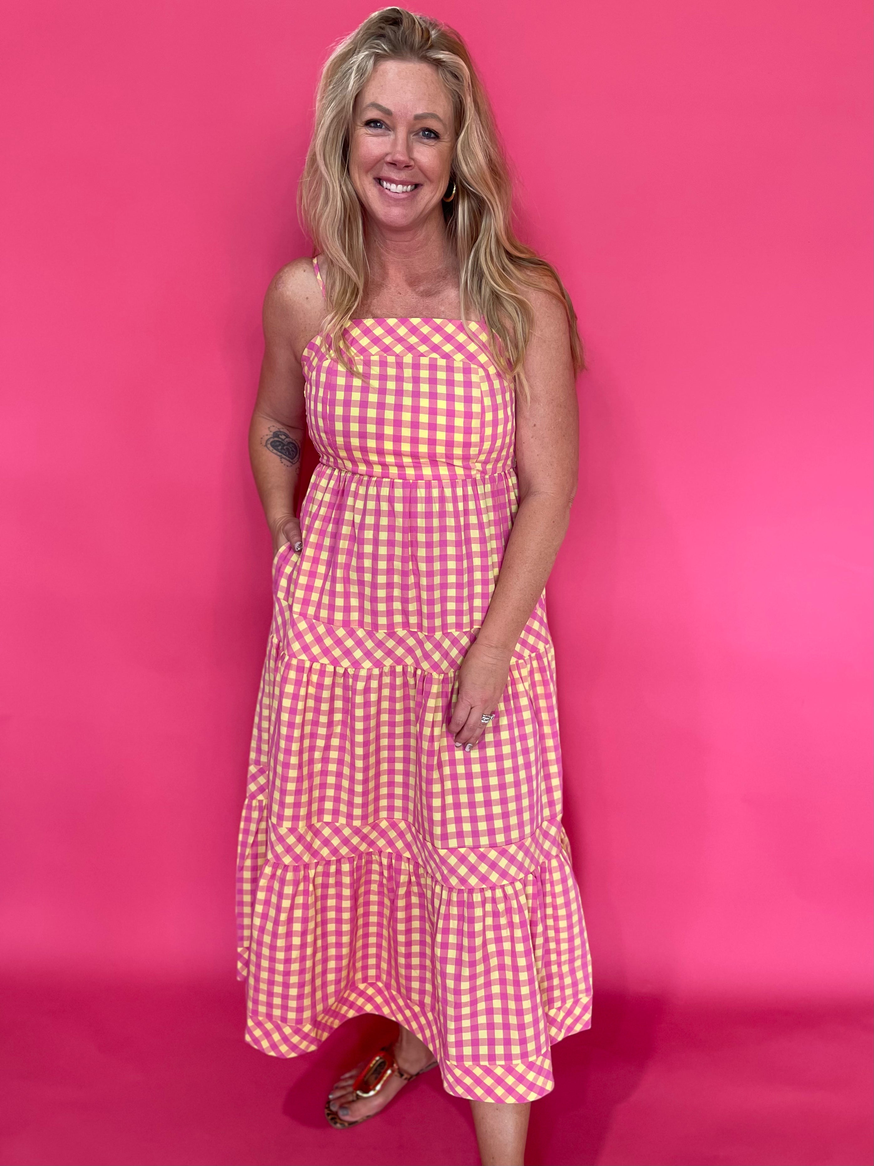 Pink Lemonade Picnic Maxi Dress - Shabby 2 Chic Boutiques