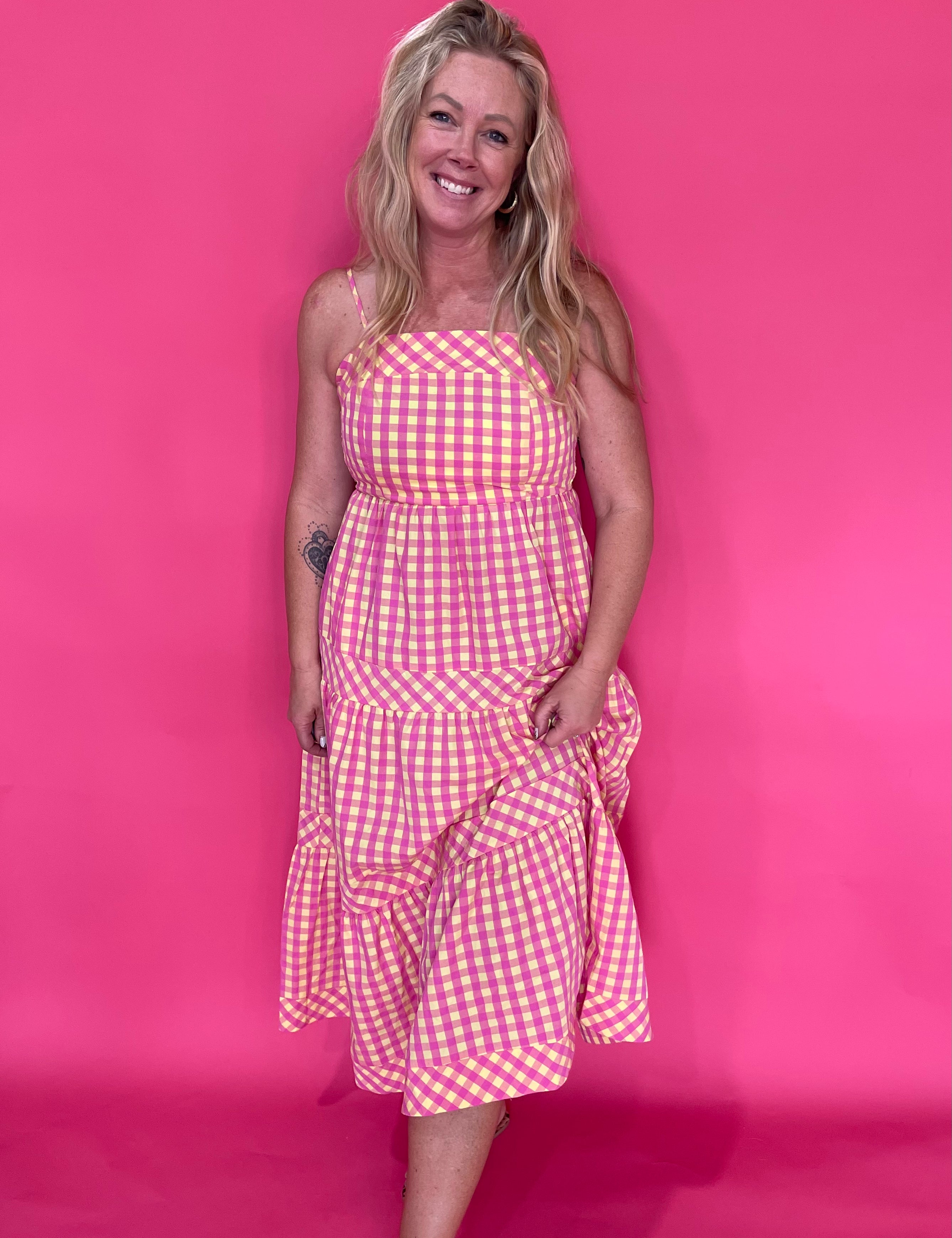 Pink Lemonade Picnic Maxi Dress - Shabby 2 Chic Boutiques