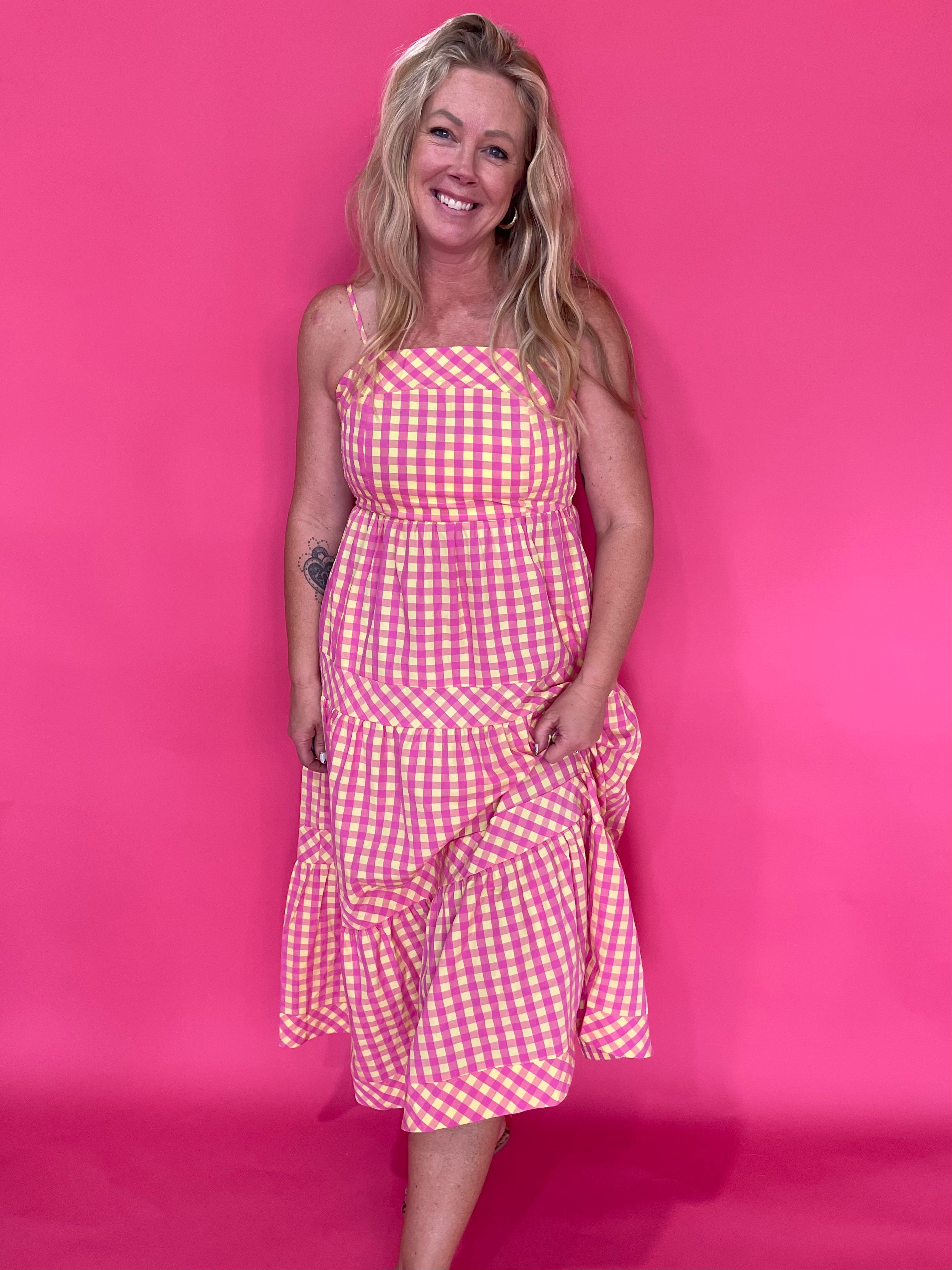Pink Lemonade Picnic Maxi Dress - Shabby 2 Chic Boutiques