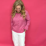 Piper Pin StripedCardigan in Pink and White - Shabby 2 Chic Boutiques