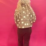 Polka Dot Canvas Fall Jacket